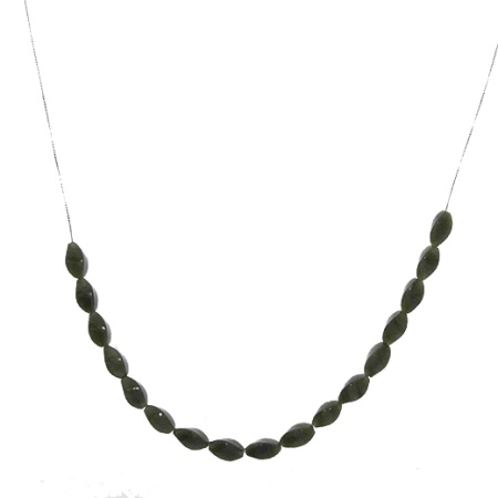 Купить оптом колье из серебра с нефритами 8340356058-140 от Krasnoe