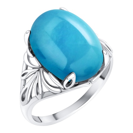 Купить оптом кольцо из серебра с бирюзой 1340315749 от Krasnoe