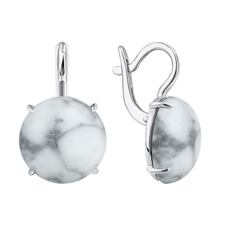 Купить оптом серьги из серебра с кахолонгами 2340К05145 от Krasnoe