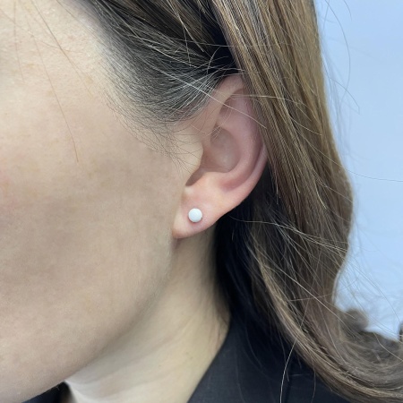 Купить оптом пусеты из серебра с агатами П340392650-10 от Krasnoe