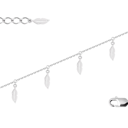 Купить оптом браслет из серебра без вставок 4340405334-16-25 от Krasnoe