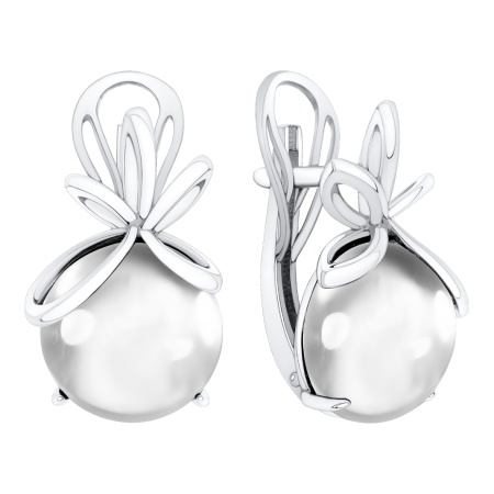 Купить оптом серьги из серебра с хрусталём 2340525807 от Krasnoe