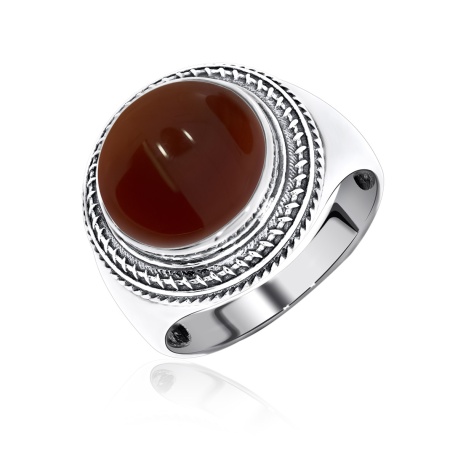 Купить оптом кольцо из серебра с агатом 1340390954-40 от Krasnoe