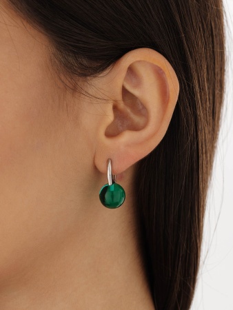 Купить оптом серьги из серебра с кристалл ювелирныйами 2340294318-60 от Krasnoe