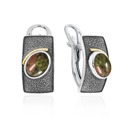 Купить оптом серьги из серебра с яшмой 2317302398 от Krasnoe