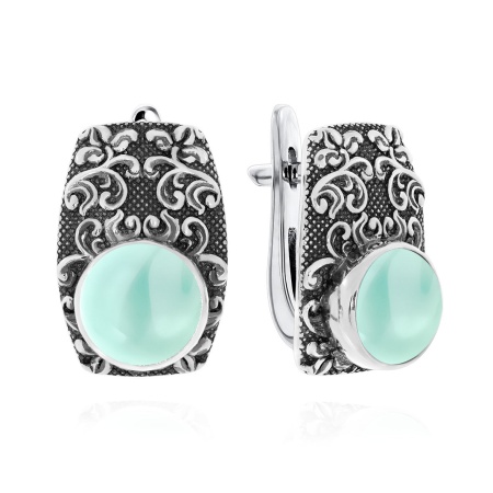 Купить оптом серьги из серебра с агатами 2310391366-61 от Krasnoe