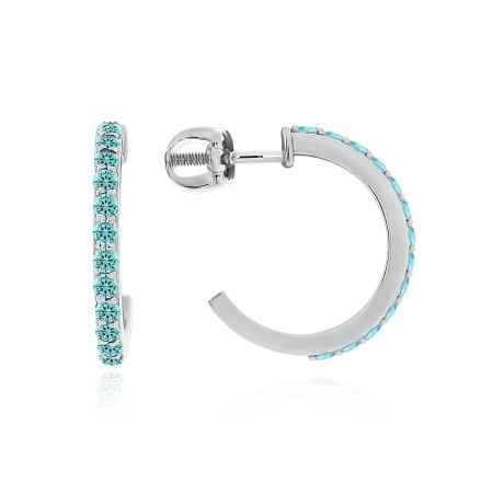 Купить оптом пусеты из серебра с ситаллами 2340882799-78 от Krasnoe