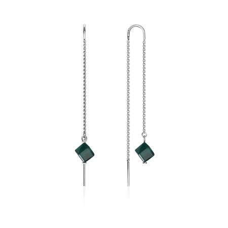 Купить оптом серьги из серебра с агатами 2340390705-60 от Krasnoe