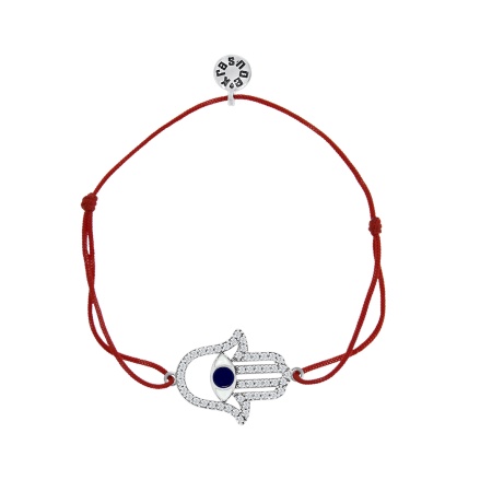 Купить оптом браслет из серебра с эмалью и фианитами 4340640354л от Krasnoe