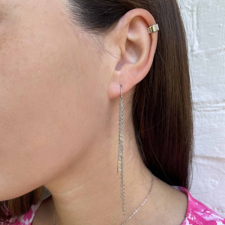 Купить оптом серьги из серебра без вставок 2340401635-3 от Krasnoe