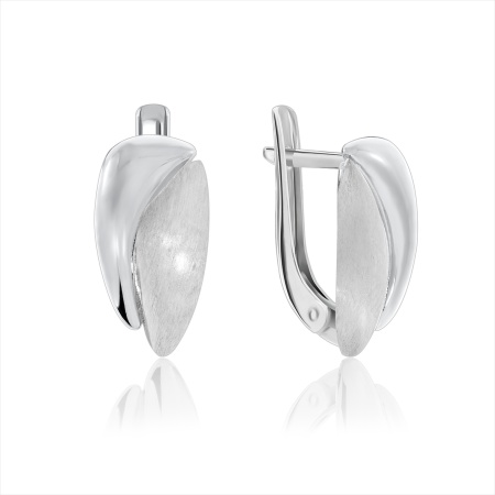 Купить оптом серьги из серебра без вставок 2346400899 от Krasnoe