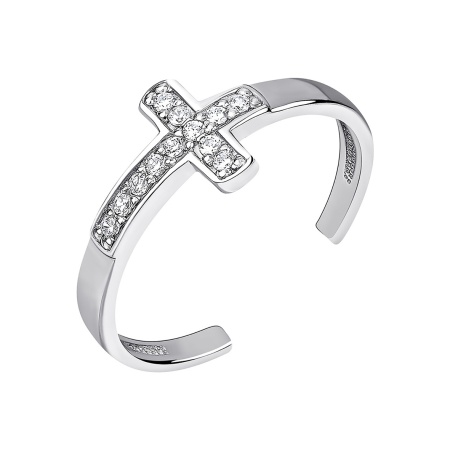 Купить оптом кольцо из серебра с фианитами 1340201743 от Krasnoe