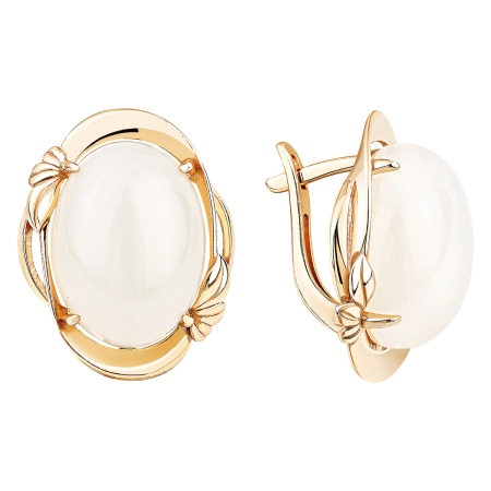 Купить оптом серьги из серебра с лунным камнем 2320931775 от Krasnoe