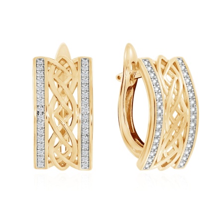 Купить оптом серьги из серебра с фианитами 2329201360л от Krasnoe