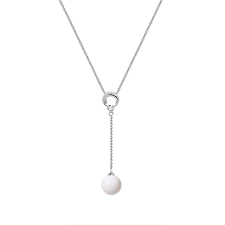 Купить оптом колье из серебра с агатом и фианитом 8340391810-45-10 от Krasnoe