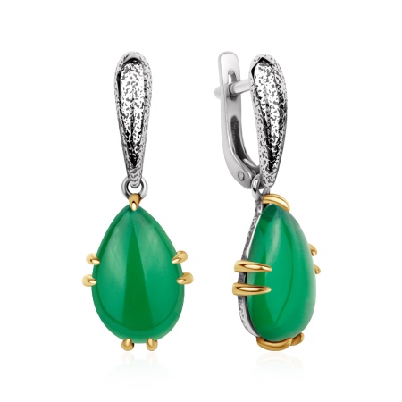 Купить оптом серьги из серебра с агатами 2317396382-1-60 от Krasnoe