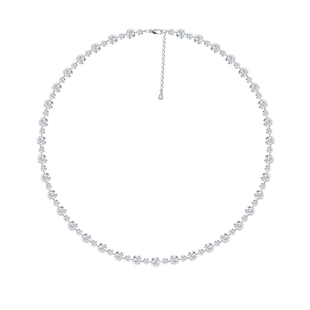 Купить оптом колье из серебра с фианитами 8340203041-45 от Krasnoe