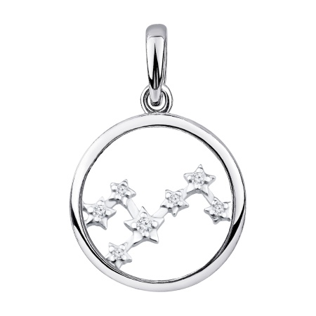 Купить оптом подвеска из серебра с фианитами 3340205985л от Krasnoe