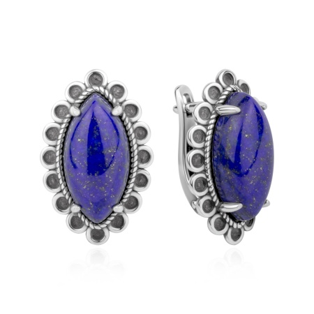 Купить оптом серьги из серебра с лазуритами 2310476396 от Krasnoe
