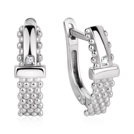 Купить оптом серьги из серебра с фианитами 2340205394л от Krasnoe