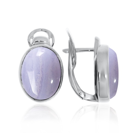 Купить оптом серьги из серебра с агатами 2340390932-84 от Krasnoe