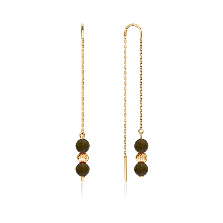 Купить оптом серьги из серебра с топазами 2320100714-2 от Krasnoe