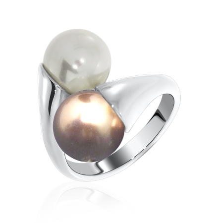 Купить оптом кольцо из серебра с жемчугами 1340240868-15 от Krasnoe