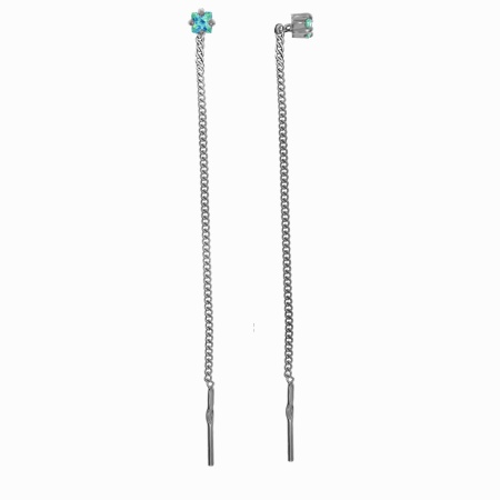 Купить оптом серьги из серебра с фианитами 2340204071-1-73 от Krasnoe