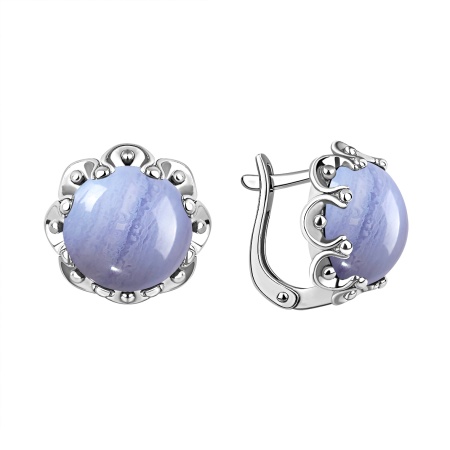 Купить оптом серьги из серебра с агатами 2340395119-84 от Krasnoe