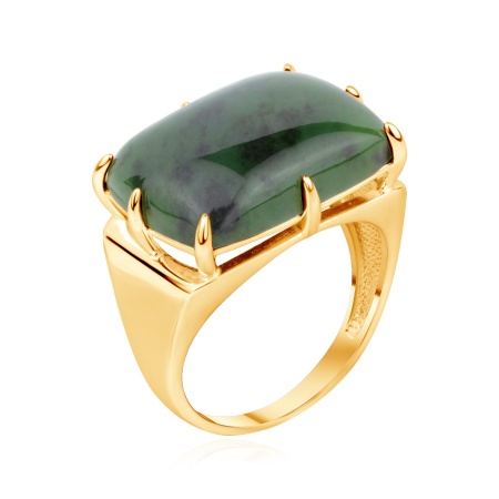 Купить оптом кольцо из серебра с нефритом 1320356654 от Krasnoe