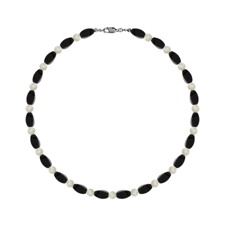 Купить оптом бусы из серебра с жемчугами и агатами 8340396154-40 от Krasnoe