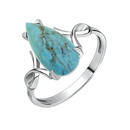 Купить оптом кольцо из серебра с бирюзой 1340311979 от Krasnoe