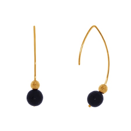 Купить оптом серьги из серебра с ониксами 2320431068 от Krasnoe