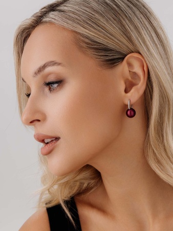 Купить оптом серьги из серебра с жемчугами 2340244318-37 от Krasnoe