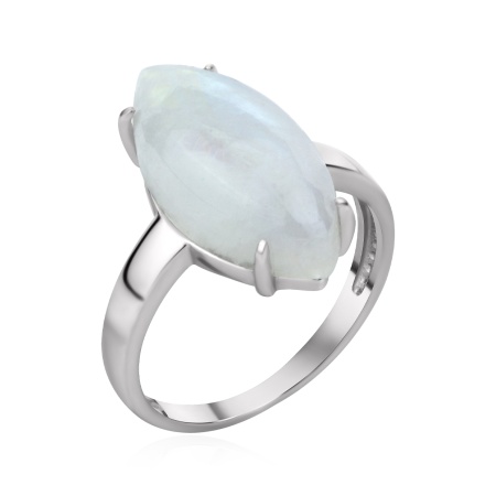Купить оптом кольцо из серебра с лунным камнем 1340936400 от Krasnoe