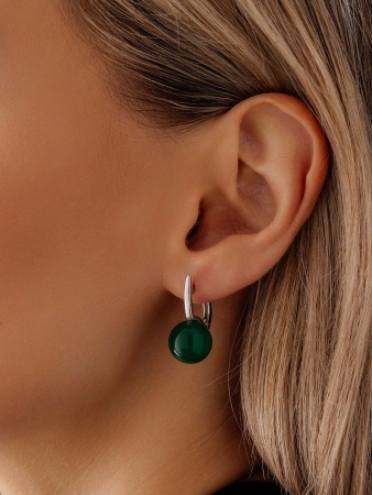 Купить оптом серьги из серебра с агатами 2340391557-1-60 от Krasnoe