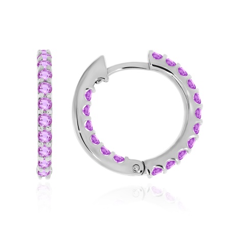 Купить оптом серьги из серебра с аметистами 2340061315 от Krasnoe