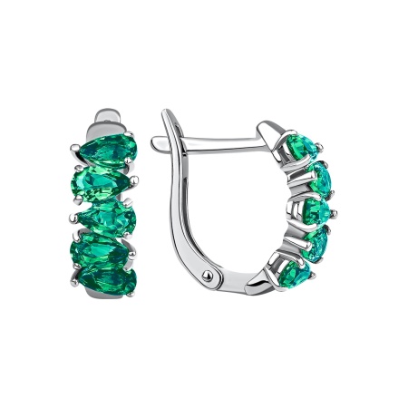 Купить оптом серьги из серебра с ситаллами 2340881726-78 от Krasnoe