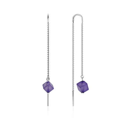 Купить оптом серьги из серебра с агатами 2340390705-70 от Krasnoe