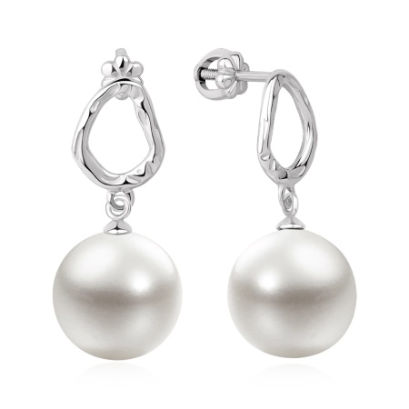 Купить оптом пусеты из серебра с жемчугами 2340245406-1 от Krasnoe