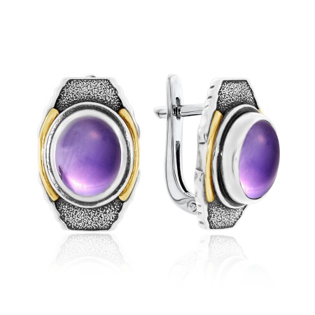 Купить оптом серьги из серебра с аметистами 2317062396 от Krasnoe