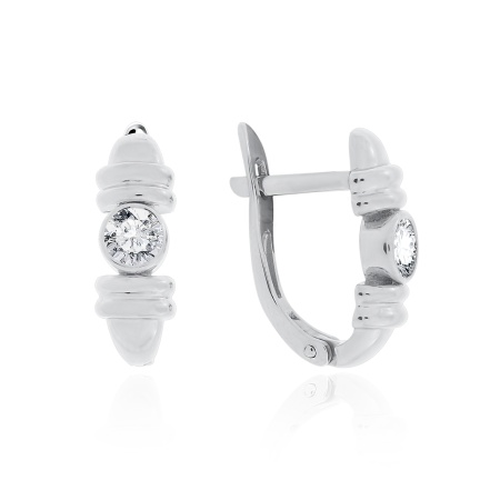 Купить оптом серьги из серебра с топазами 2340071123-1 от Krasnoe