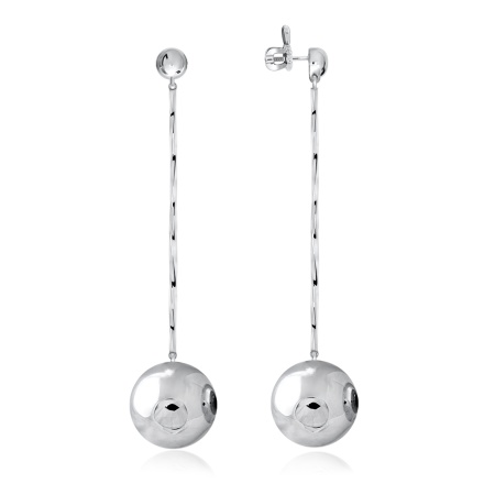 Купить оптом пусеты из серебра без вставок 2340401740 от Krasnoe