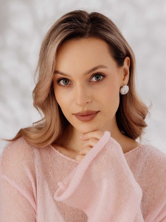 Купить оптом серьги из серебра с кахолонгами 2340К05894 от Krasnoe