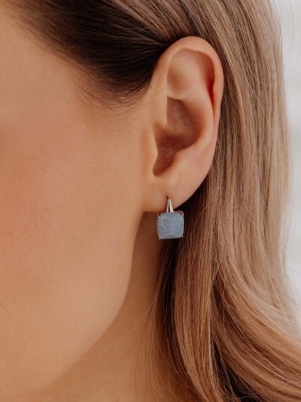 Купить оптом серьги из серебра с виоланами 2340В05041 от Krasnoe