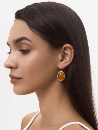 Купить оптом серьги из серебра с агатами 2340395064-50 от Krasnoe