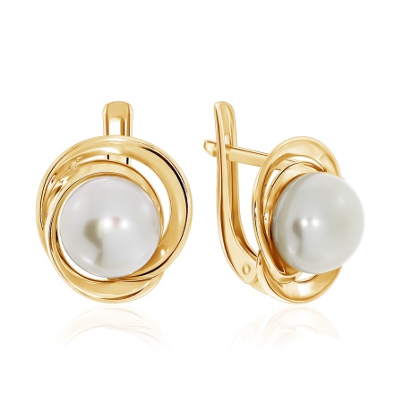 Купить оптом серьги из серебра с жемчугами 2320050843 от Krasnoe