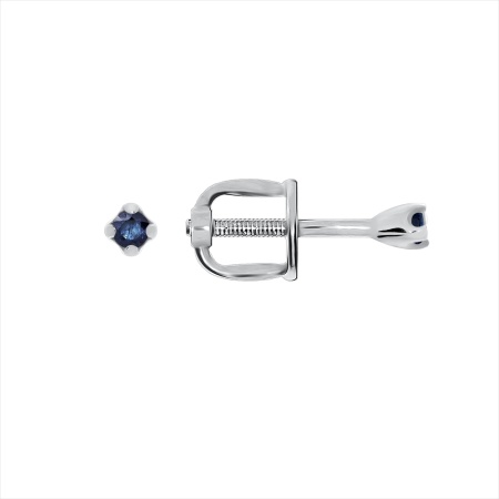 Купить оптом пусеты из серебра с натуральными корундами 2340034081 от Krasnoe