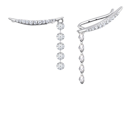 Купить оптом серьги из серебра с фианитами 2340204903л-1 от Krasnoe