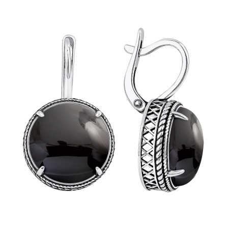 Купить оптом серьги из серебра с агатами 2310395179-20 от Krasnoe